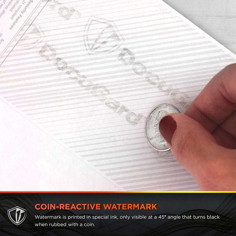 DocuGard Blue/Red Galaxy Premier Prismatic Top High Security Check Paper - QuickBooks & Laser/Inkjet Printer Compatible - 13 Security Features - 500 Blank Business Checks (04562) - Image 3